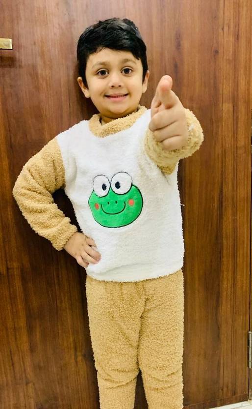 Ucollection Kids Nightwear Boys & Girls Printed Fleece Blend