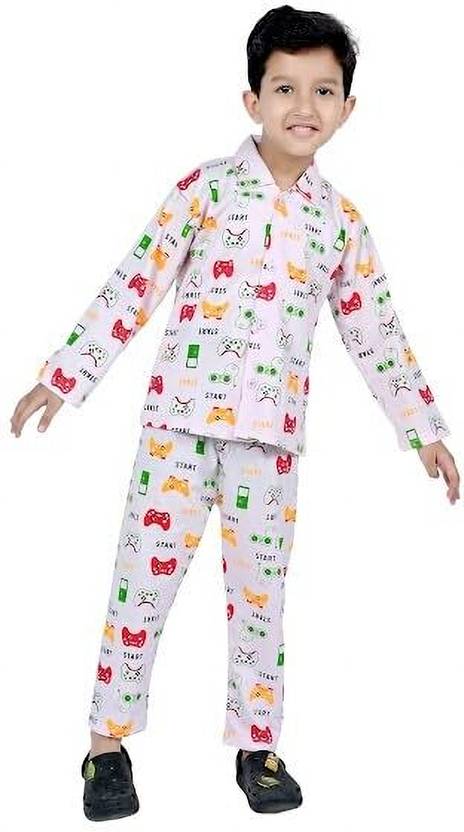 Bornlov Kids Nightwear Boys Printed Cotton