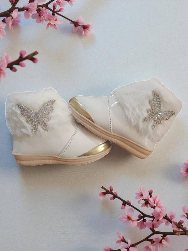 AWALIWALI Zip Casual Boots For Girls