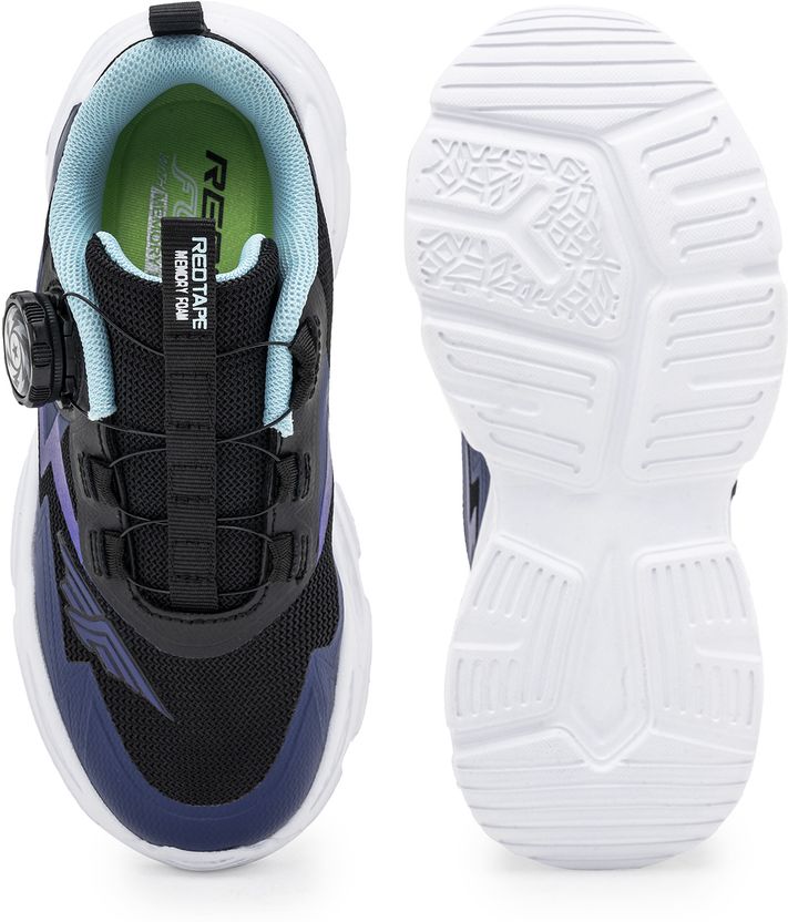 RED TAPE Kids Red Drawstring Walking Shoes - Image 5