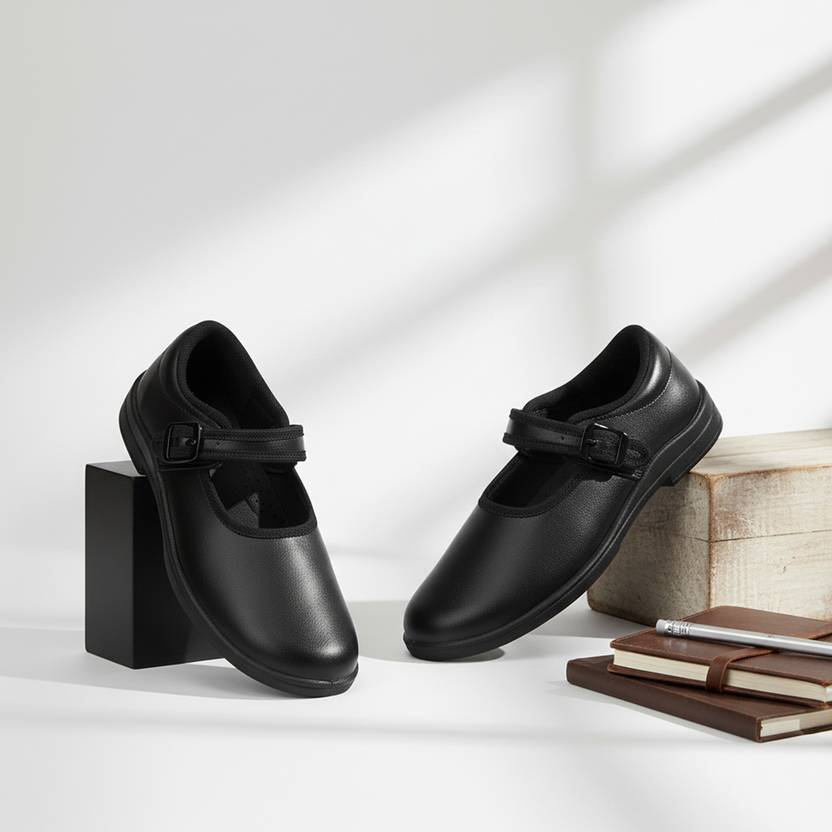 Aqualite Buckle Ballerinas For Girls