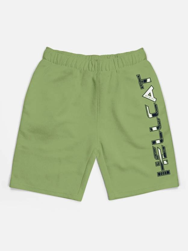 Hellcat Short For Boys Casual Printed Cotton Blend