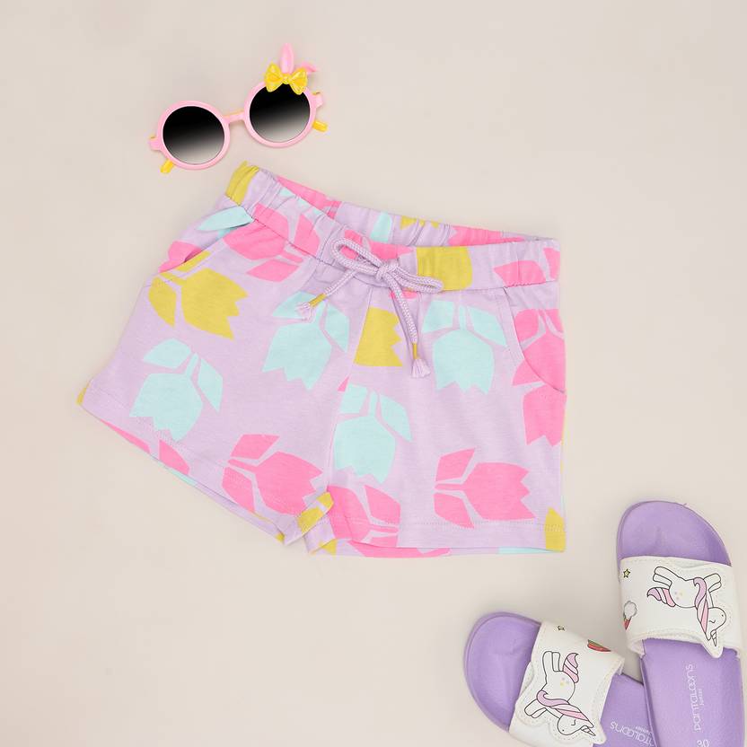 Pantaloons Junior Short For Girls Casual Printed Cotton Blend