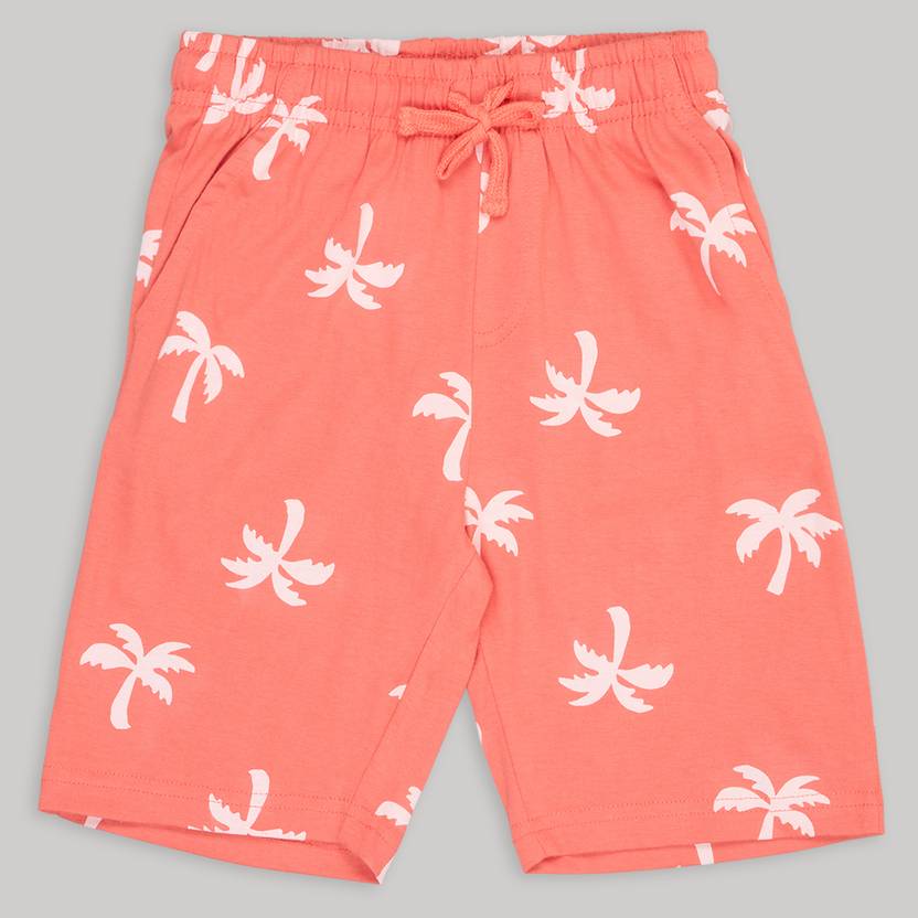 Pantaloons Junior Short For Boys Casual Printed Pure Cotton