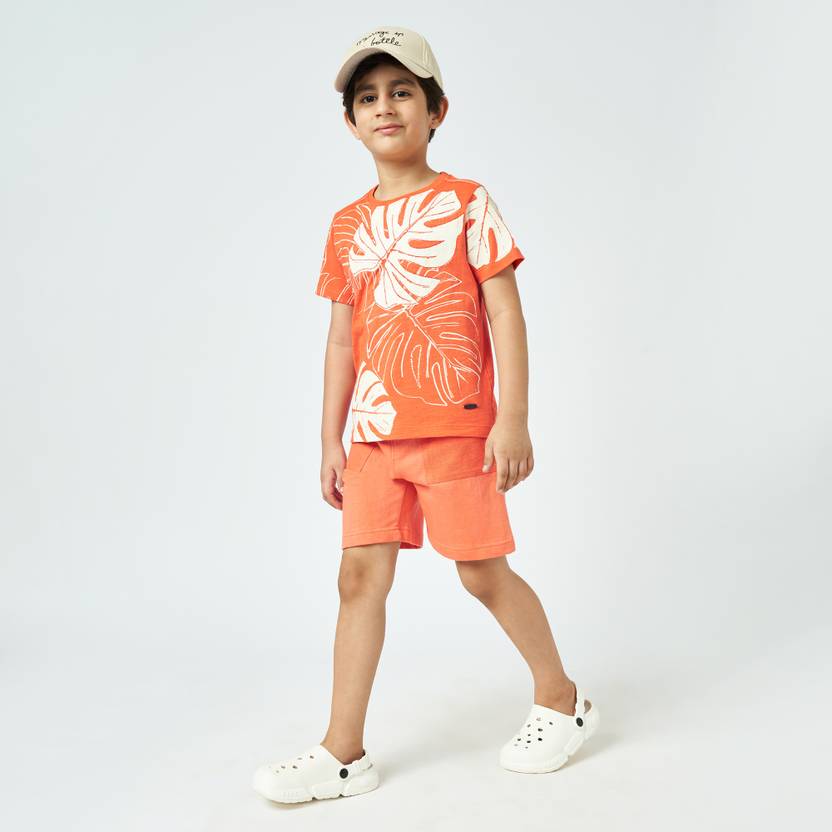 Ed-a-Mamma Short For Boys Casual Solid Pure Cotton