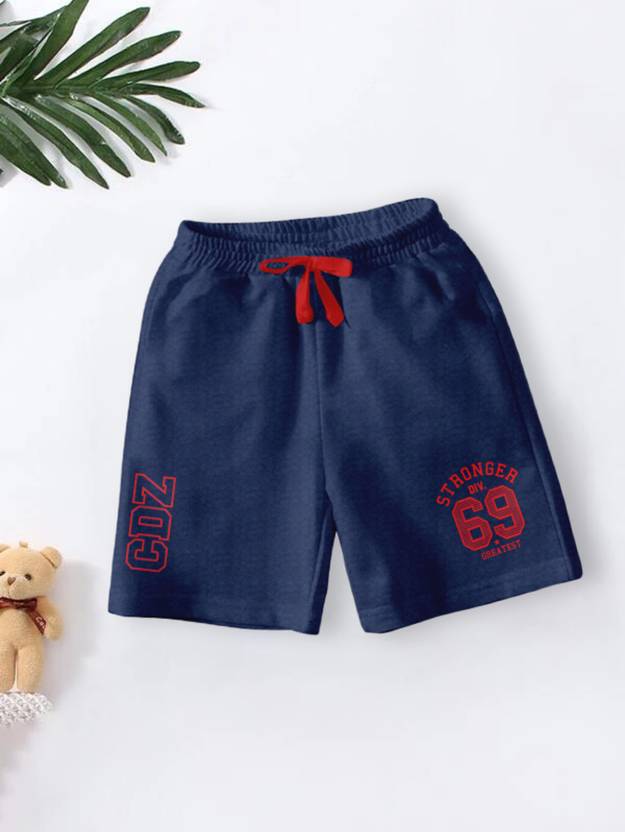 BAESD Short For Boys Sports Printed Cotton Blend