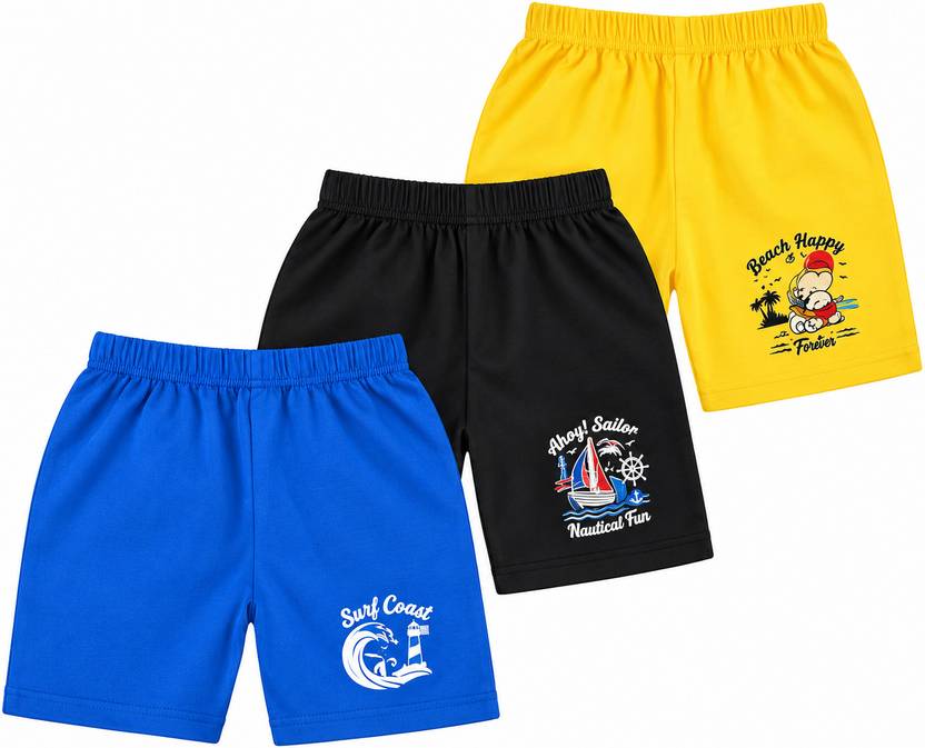 Bujii ma Short For Boys & Girls Casual Printed Cotton Jersey