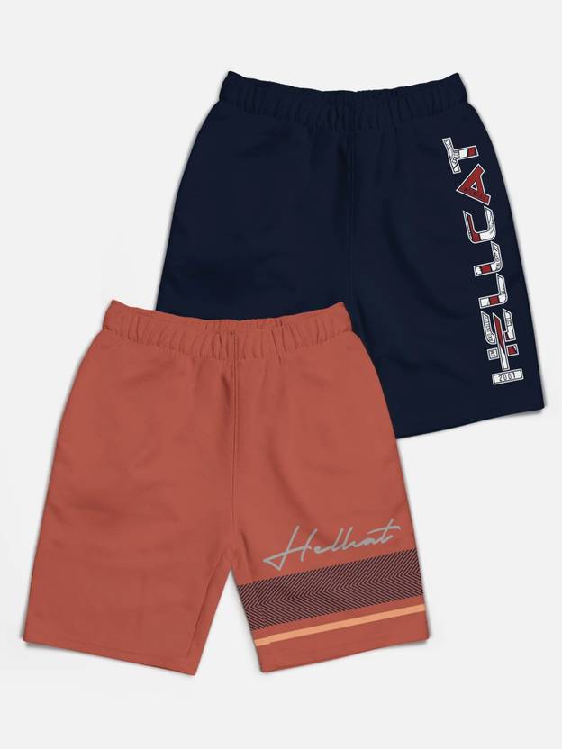 Hellcat Short For Boys Casual Printed Cotton Blend
