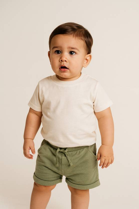 Lipshe Short For Baby Boys Casual Solid Pure Cotton