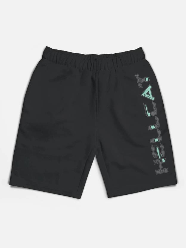 Hellcat Short For Boys Casual Printed Cotton Blend