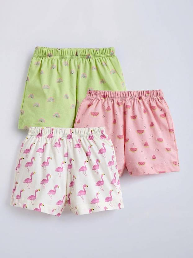 Hopscotch Short For Baby Boys & Baby Girls Casual Printed Cotton Blend