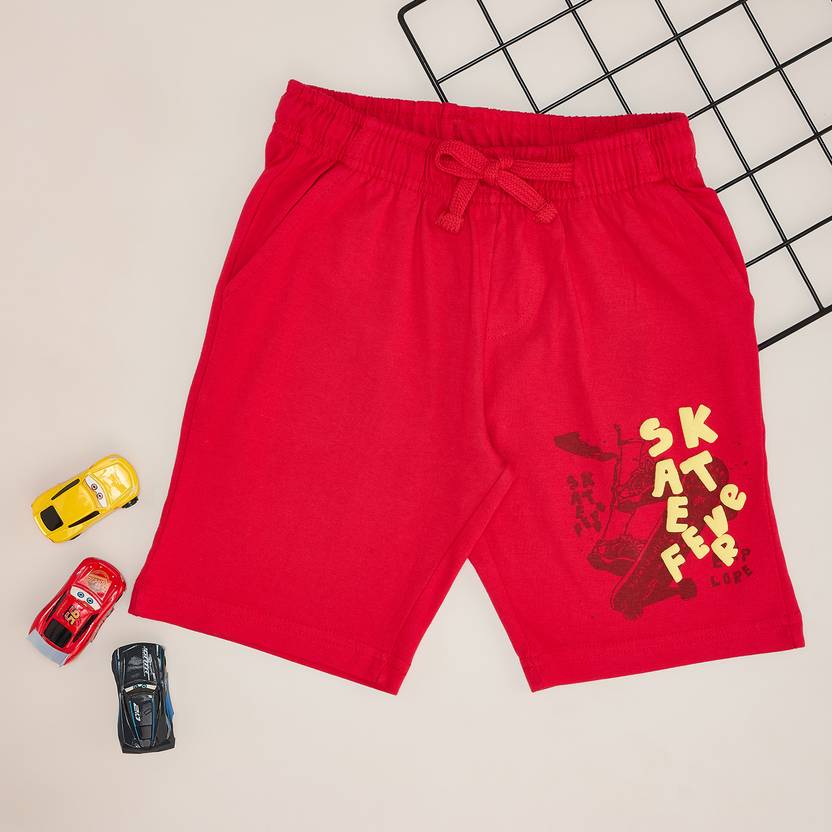 Pantaloons Junior Short For Boys Casual Solid Cotton Blend