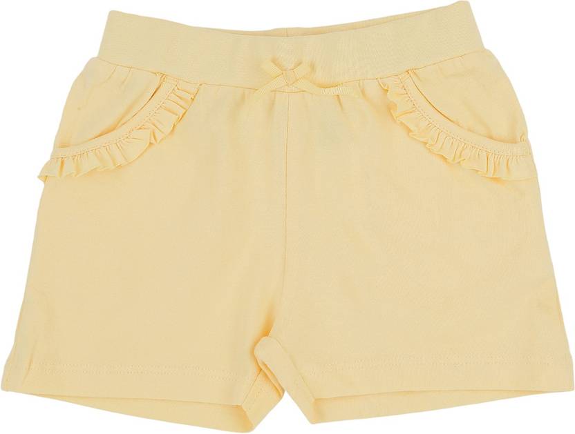 Pantaloons Baby Short For Girls Casual Solid Cotton Blend Price in