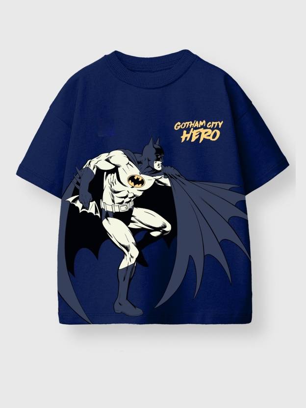 Nap Chief Boys & Girls Cartoon/Superhero Pure Cotton Oversized T Shirt