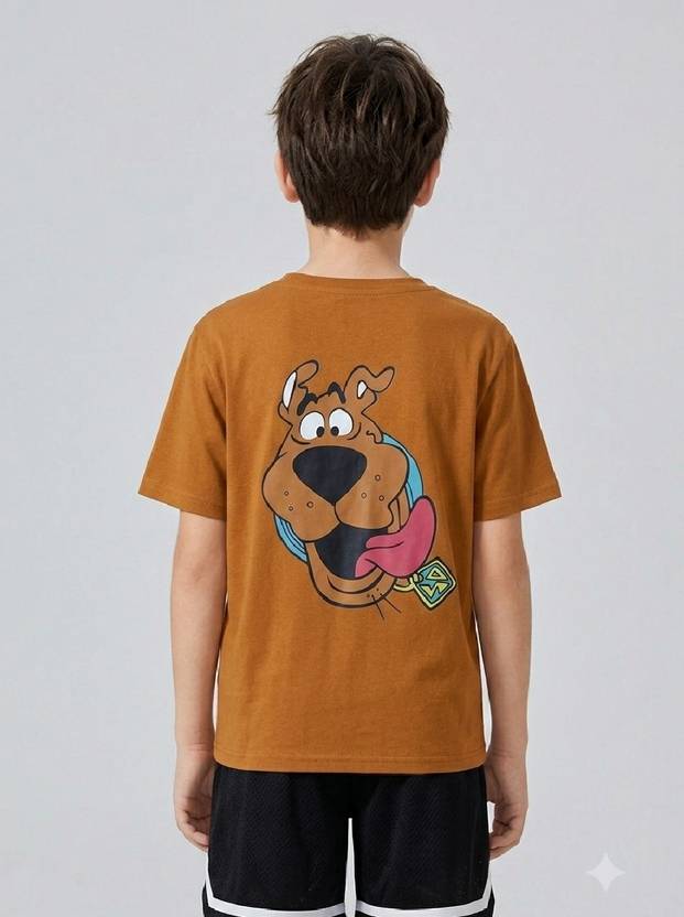 ETEENZ Boys Graphic Print Pure Cotton Regular T Shirt