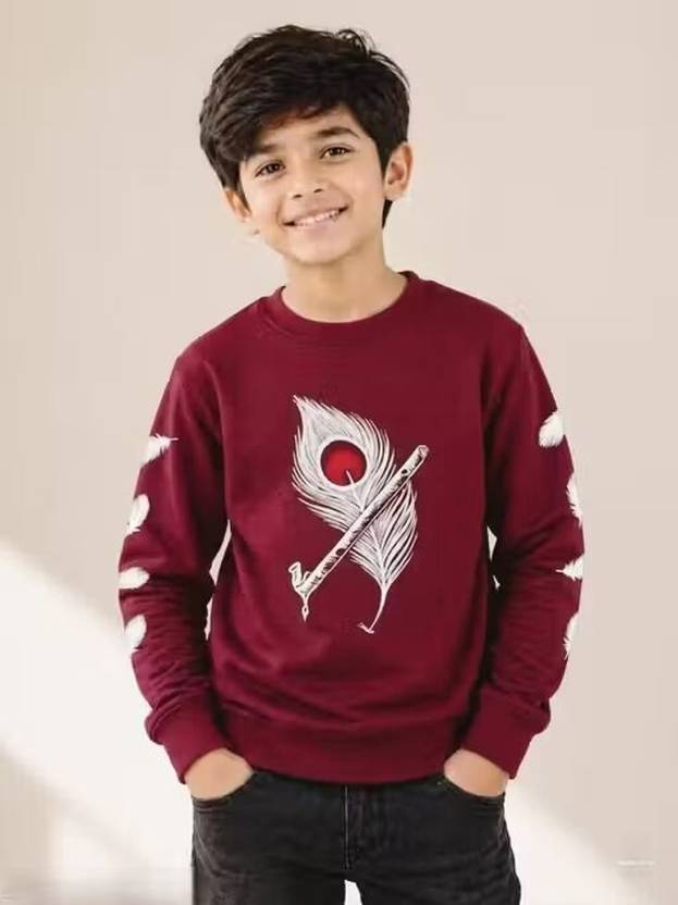 Wrodss Boys & Girls Printed Cotton Blend Regular T Shirt