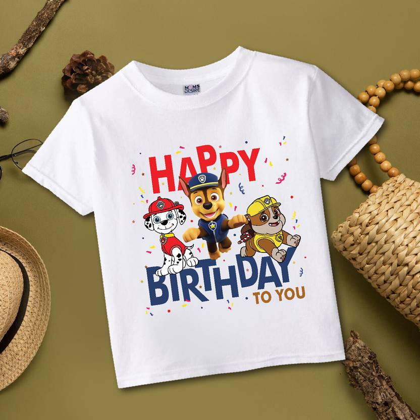 MOMS DESIRE Baby Boys & Baby Girls Cartoon Cotton Blend Regular T Shirt