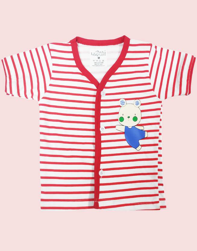babeezworld Baby Boys & Baby Girls Printed Pure Cotton Regular T Shirt