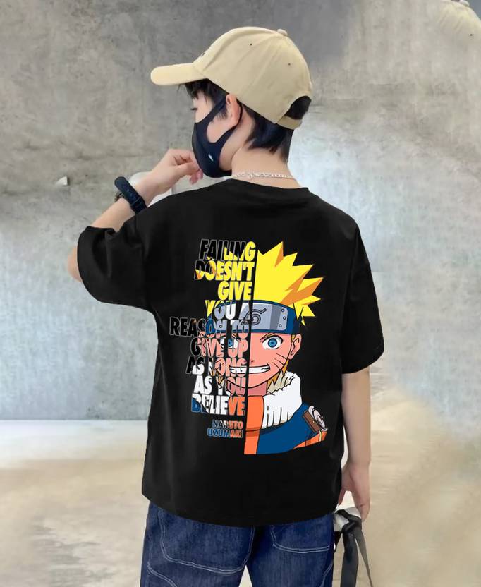 Beaumen Boys Printed Pure Cotton Oversized T Shirt