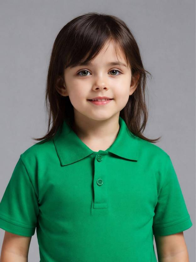 Seyor Baby Girls Solid Pure Cotton Regular T Shirt