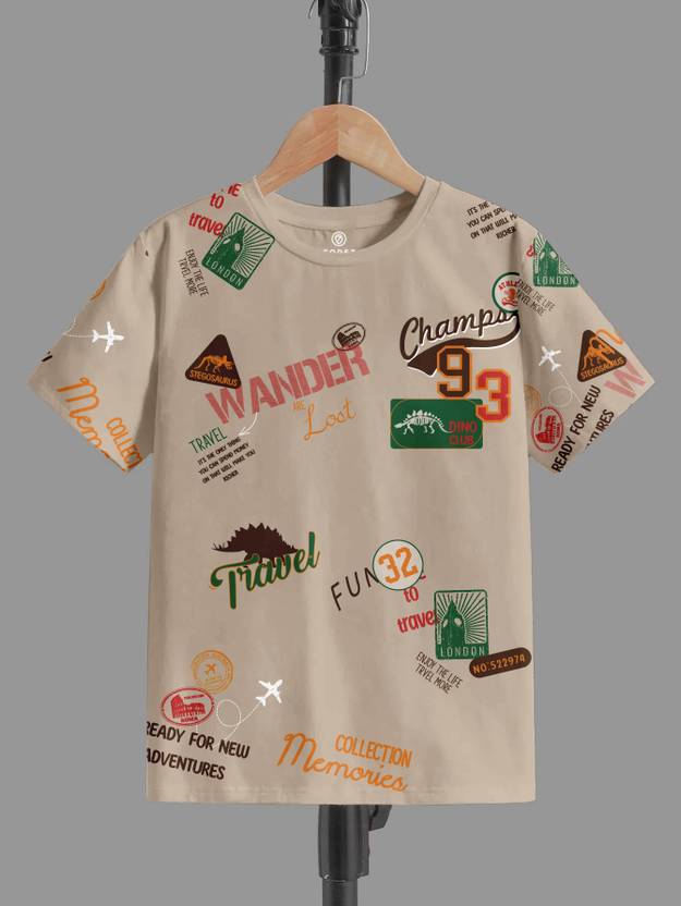 Codez Boys Printed Pure Cotton Regular T Shirt