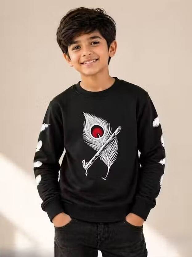 Wrodss Boys & Girls Printed Cotton Blend Regular T Shirt