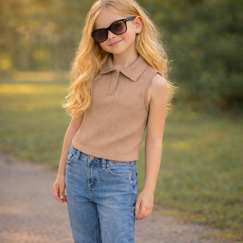 Ninas Girls Casual Cotton Blend Top