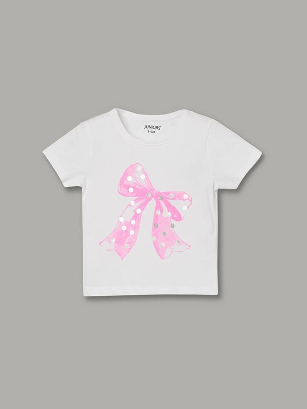 Juniors by Lifestyle Baby Girls Printed Cotton Blend Regular T Shirt