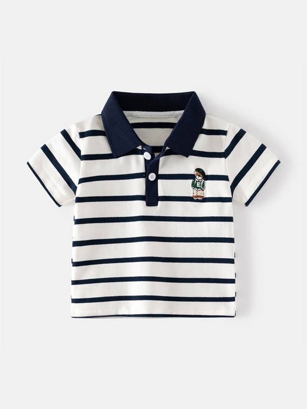 Stylecast Boys Striped Cotton Blend Regular T Shirt