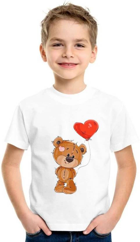 Akushfashion Boys & Girls Printed Polycotton Regular T Shirt