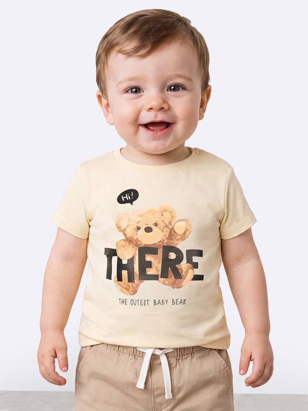 R&B Boys Graphic Print Pure Cotton Regular T Shirt
