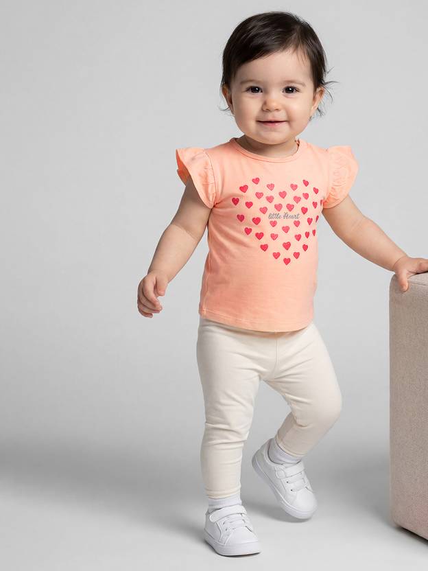 R&B Girls Printed Pure Cotton Regular T Shirt