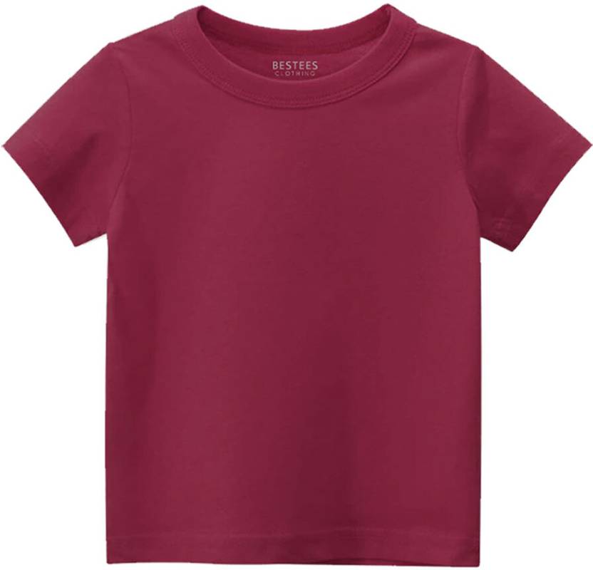 BESTEESCLOTHING Baby Boys & Baby Girls Solid Pure Cotton Regular T Shirt