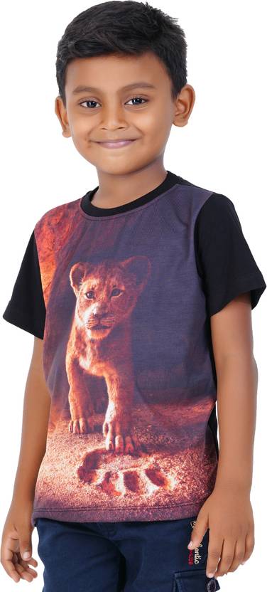NEXT KEY Boys Graphic Print Pure Cotton Regular T Shirt