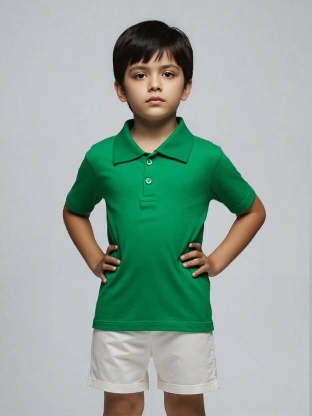 Seyor Boys Solid Pure Cotton Regular T Shirt