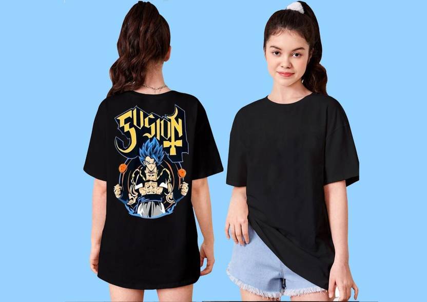 toystshirt Girls Printed Pure Cotton Oversized T Shirt