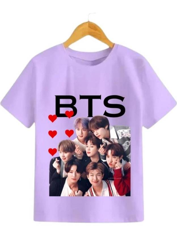 RISHIKAFASHION Boys & Girls Graphic Print Polyester Regular T Shirt