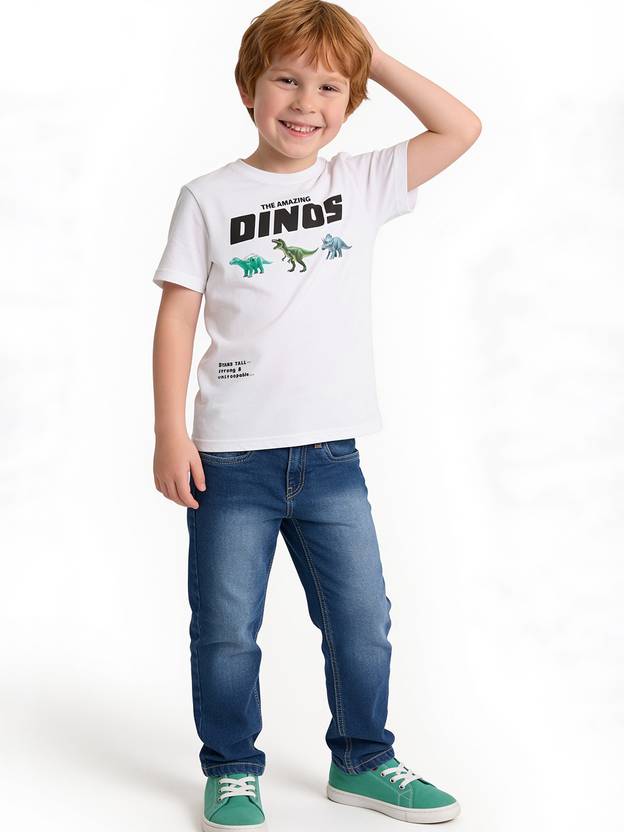 Fame Forever by Lifestyle Boys Printed Cotton Blend Regular T Shirt