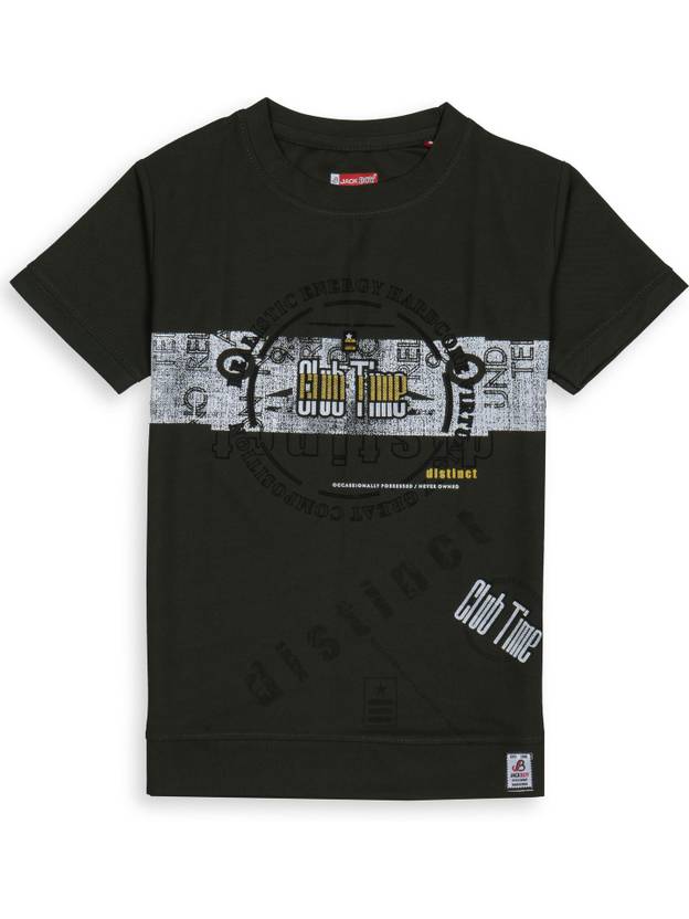 JACKBOY Boys Graphic Print Polycotton Regular T Shirt