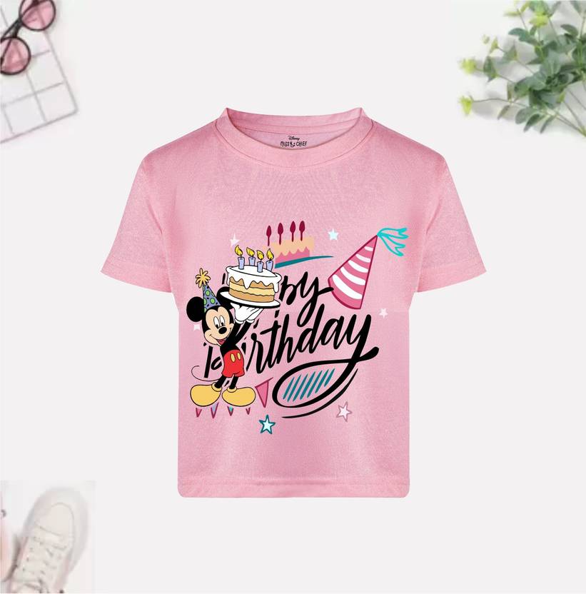 DISNEY BY MISS & CHIEF Boys Printed Cotton Blend Regular T Shirt