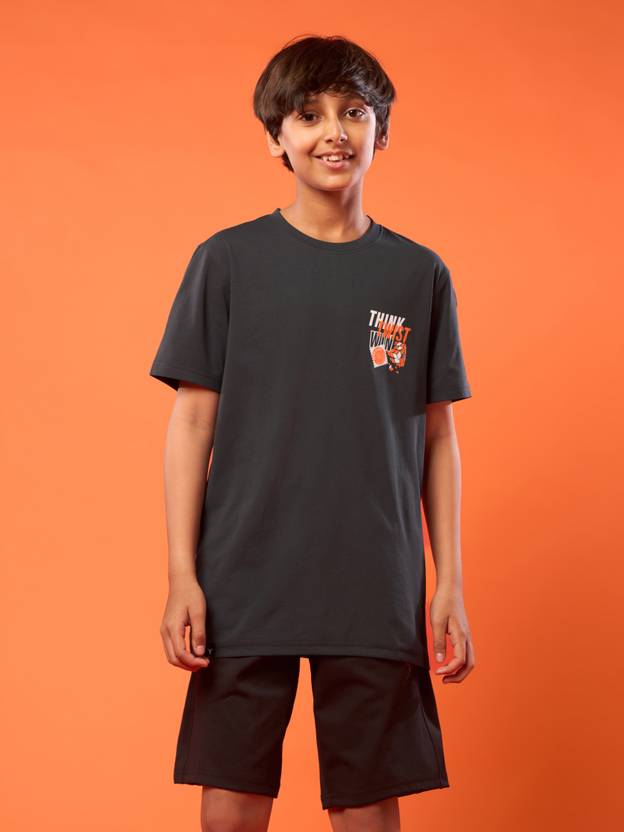 TECHNOSPORT Boys Printed Polyester Regular T Shirt