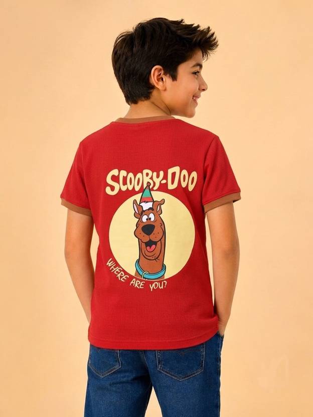 ETEENZ Boys Graphic Print Pure Cotton Regular T Shirt