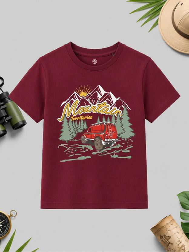 Codez Boys Graphic Print Pure Cotton Oversized T Shirt