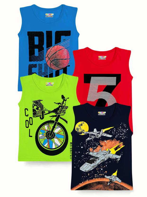 Kuchipoo Boys Printed Cotton Blend Regular T Shirt