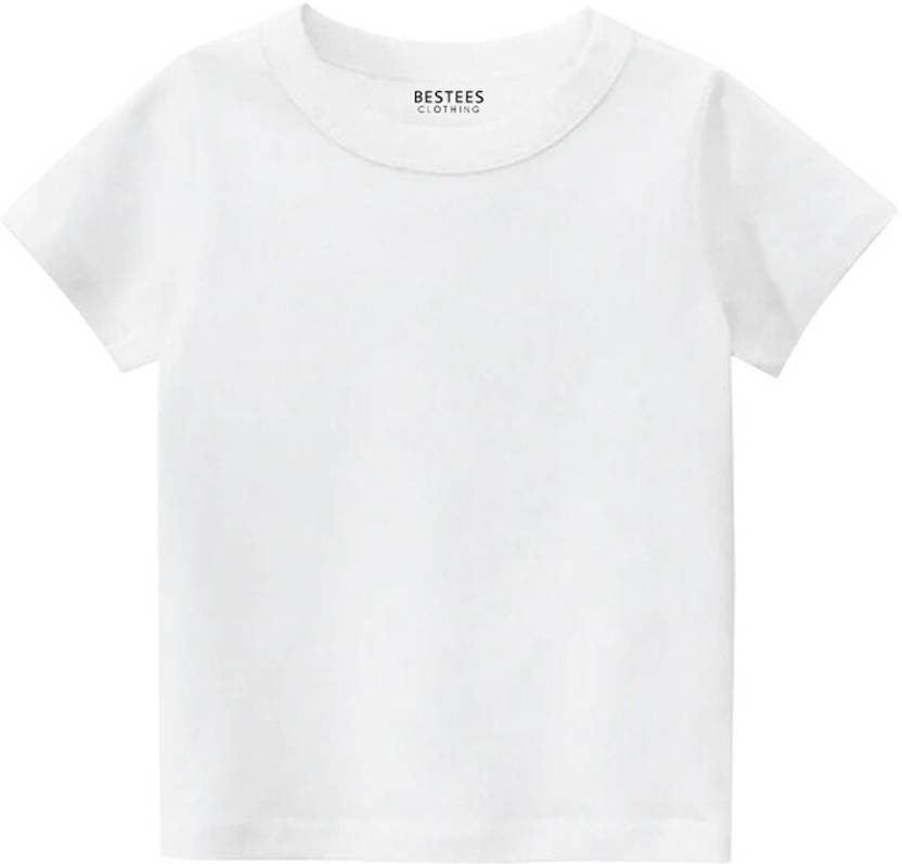 BESTEESCLOTHING Baby Boys & Baby Girls Solid Pure Cotton Regular T Shirt