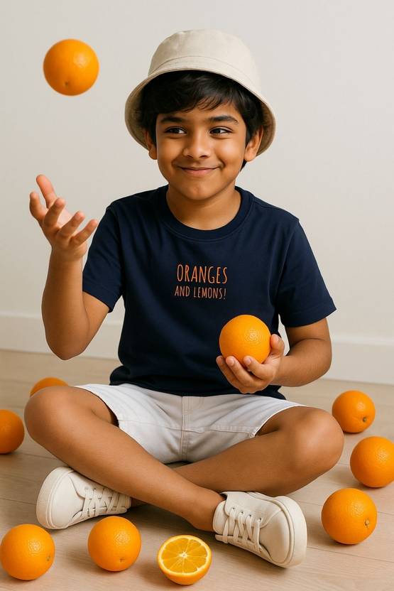 TALES & STORIES Boys Printed Pure Cotton Regular T Shirt