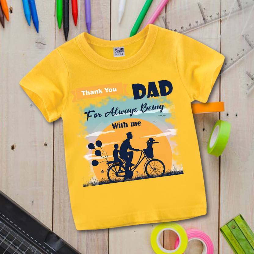 MOMS DESIRE Baby Boys & Baby Girls Printed Cotton Blend Regular T Shirt
