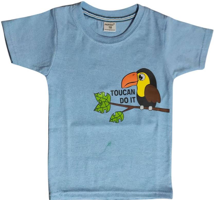 Shakubhar Baby Boys & Baby Girls Printed Cotton Blend Regular T Shirt