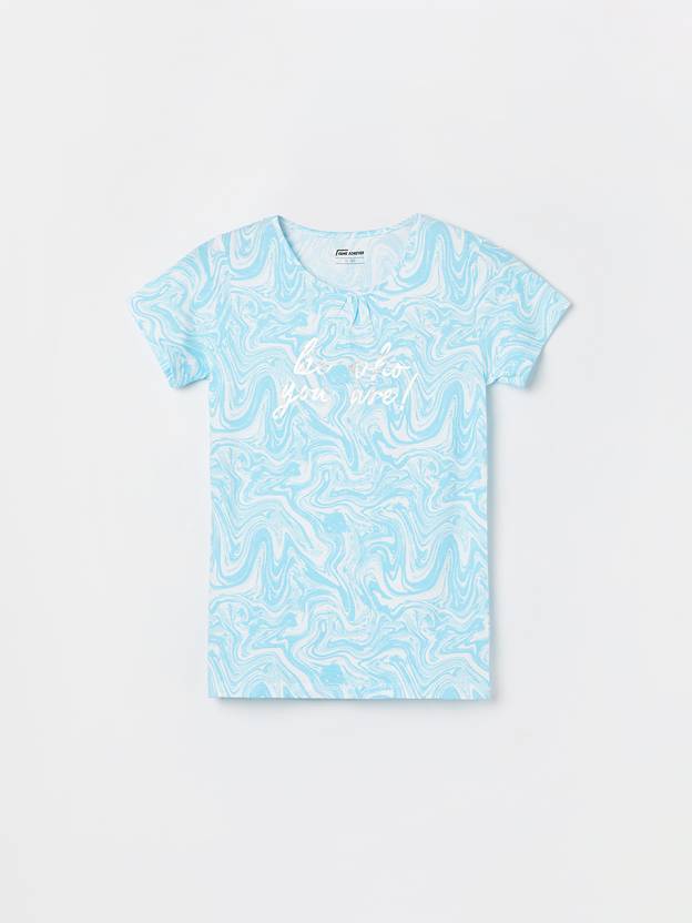 Fame Forever by Lifestyle Girls Printed Cotton Blend Regular T Shirt