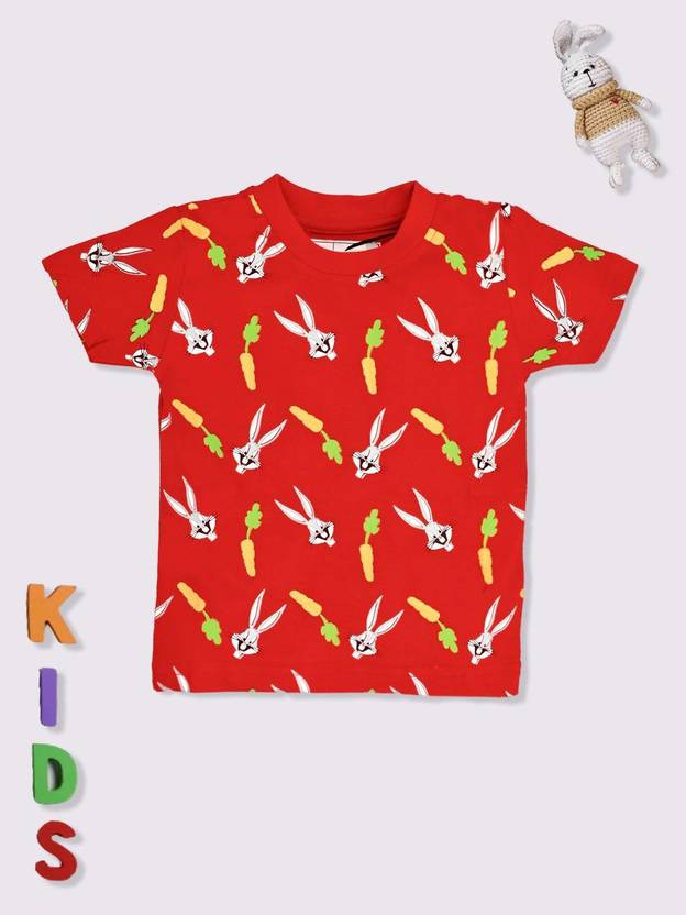 YK X Minute Mirth Boys & Girls Printed Cotton Blend Regular T Shirt